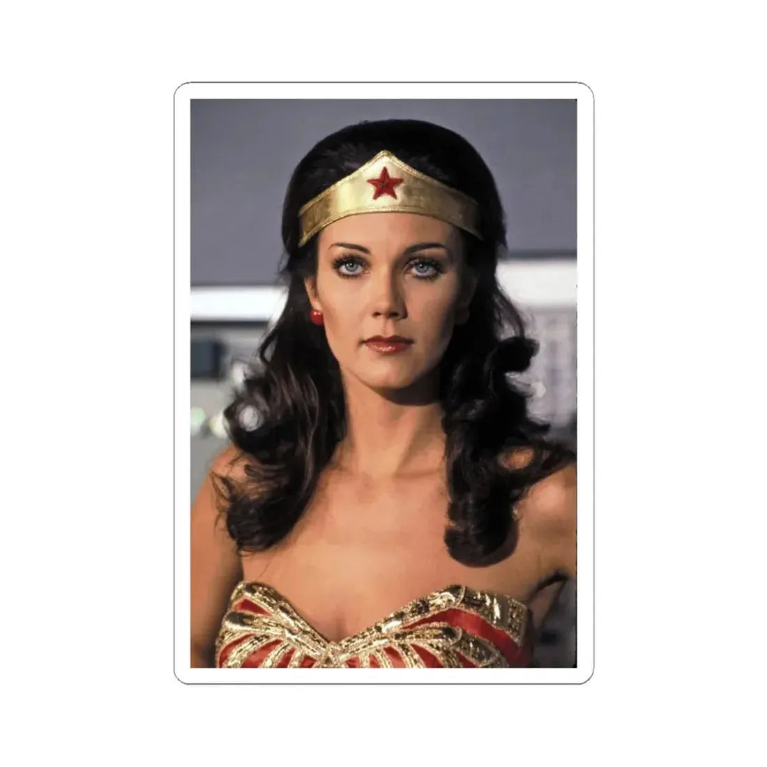 Lynda Carter #283 (Vintage Female Icon) STICKER Vinyl Kiss-Cut Decal 6 Inch White - The Sticker Space