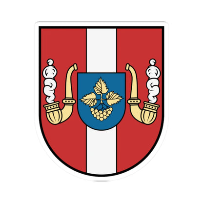 Lysianka Raion coat of arms lesser (Ukraine) (Coat of Arms) STICKER Vinyl Kiss-Cut Decal 2 Inch White - The Sticker Space