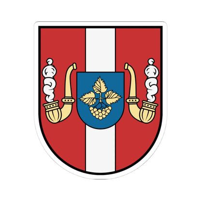 Lysianka Raion coat of arms lesser (Ukraine) (Coat of Arms) STICKER Vinyl Kiss-Cut Decal 4 Inch White - The Sticker Space