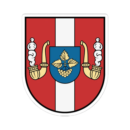 Lysianka Raion coat of arms lesser (Ukraine) (Coat of Arms) STICKER Vinyl Kiss-Cut Decal 6 Inch White - The Sticker Space