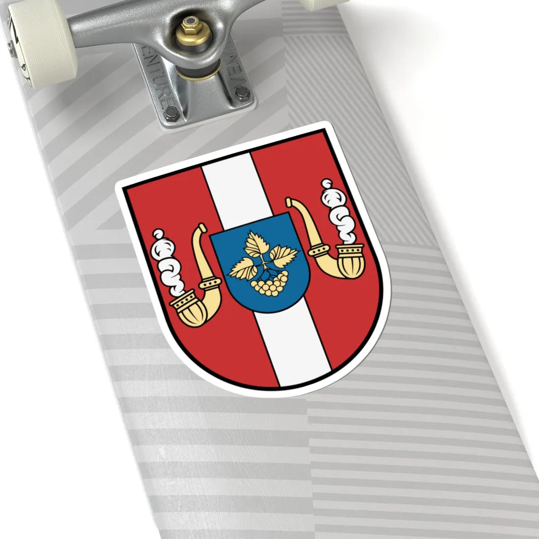 Lysianka Raion coat of arms lesser (Ukraine) (Coat of Arms) STICKER Vinyl Kiss-Cut Decal - The Sticker Space