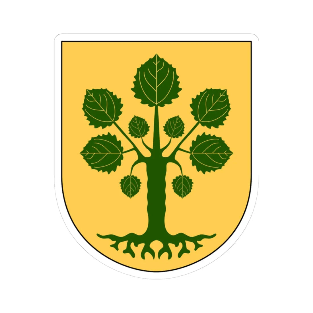 Lysing vapen (Sweden) (Coat of Arms) STICKER Vinyl Kiss-Cut Decal 3 Inch White - The Sticker Space