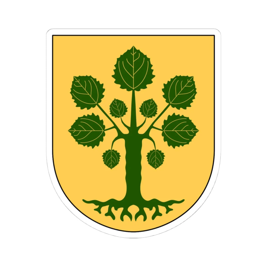 Lysing vapen (Sweden) (Coat of Arms) STICKER Vinyl Kiss-Cut Decal 4 Inch White - The Sticker Space