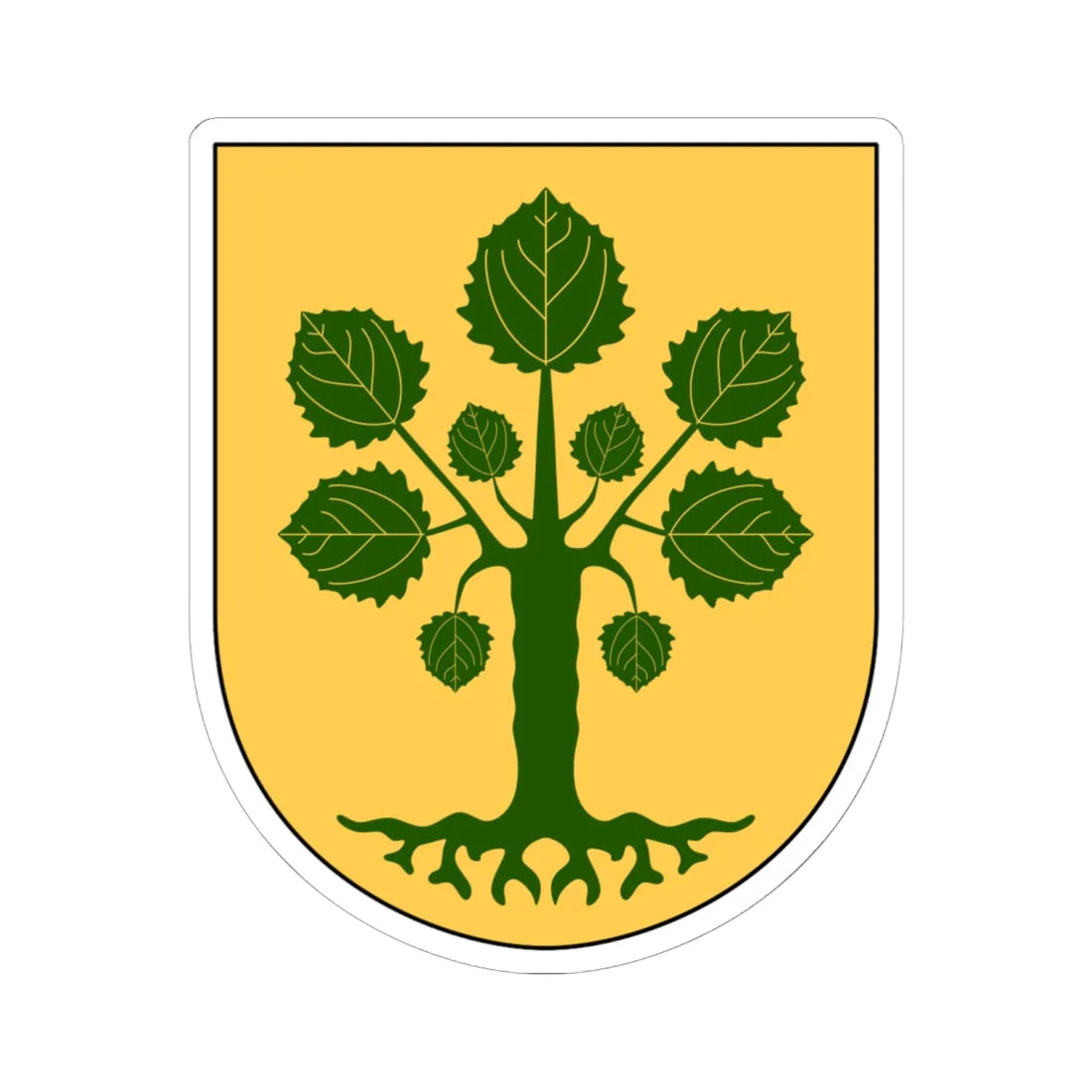 Lysing vapen (Sweden) (Coat of Arms) STICKER Vinyl Kiss-Cut Decal 6 Inch White - The Sticker Space