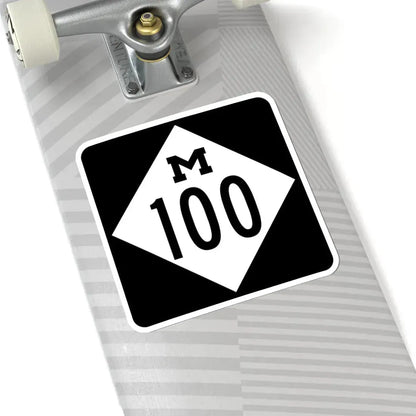 M-100 (Michigan) (Road Sign) STICKER Vinyl Kiss-Cut Decal - The Sticker Space