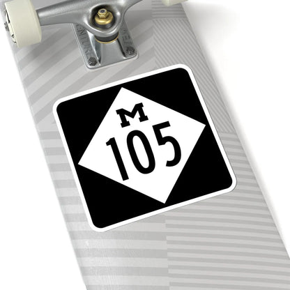 M-105 (Michigan) (Road Sign) STICKER Vinyl Kiss-Cut Decal - The Sticker Space