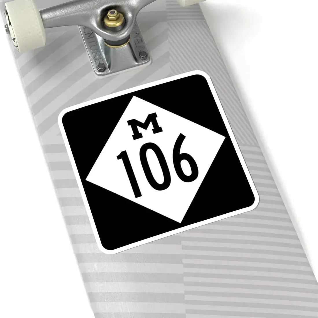 M-106 (Michigan) (Road Sign) STICKER Vinyl Kiss-Cut Decal - The Sticker Space
