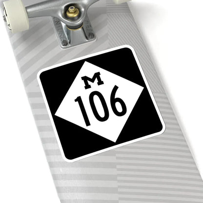 M-106 (Michigan) (Road Sign) STICKER Vinyl Kiss-Cut Decal - The Sticker Space