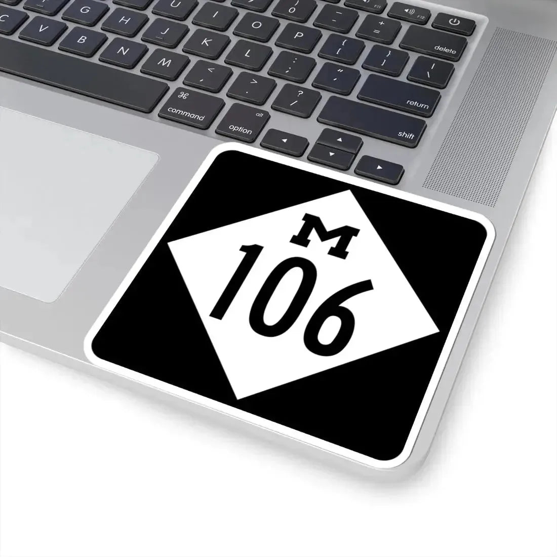 M-106 (Michigan) (Road Sign) STICKER Vinyl Kiss-Cut Decal - The Sticker Space
