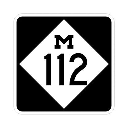 M-112 (Michigan) (Road Sign) STICKER Vinyl Kiss-Cut Decal 6 Inch White - The Sticker Space