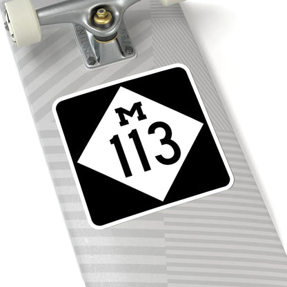 M-113 (Michigan) (Road Sign) STICKER Vinyl Kiss-Cut Decal - The Sticker Space