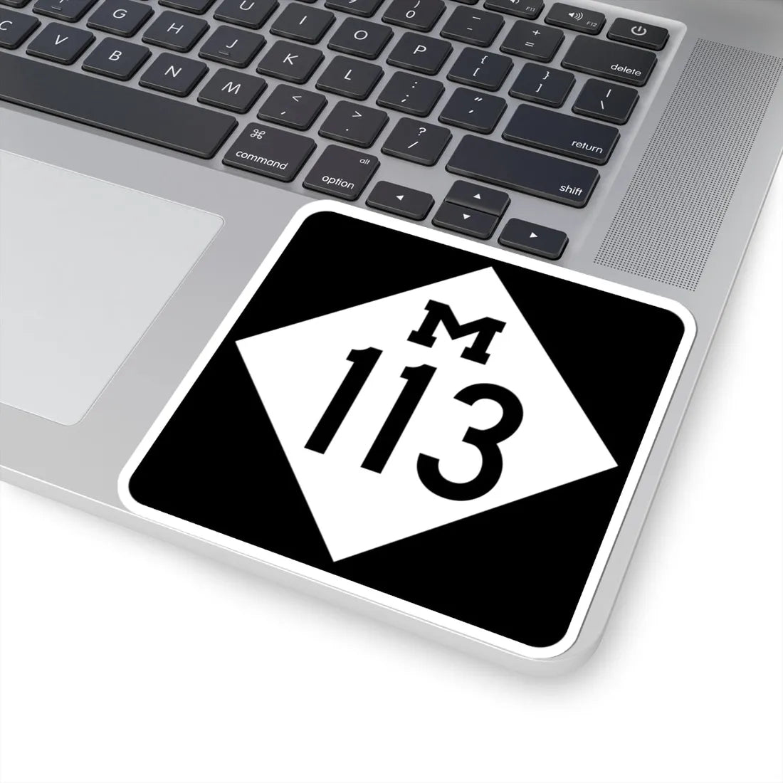 M-113 (Michigan) (Road Sign) STICKER Vinyl Kiss-Cut Decal - The Sticker Space