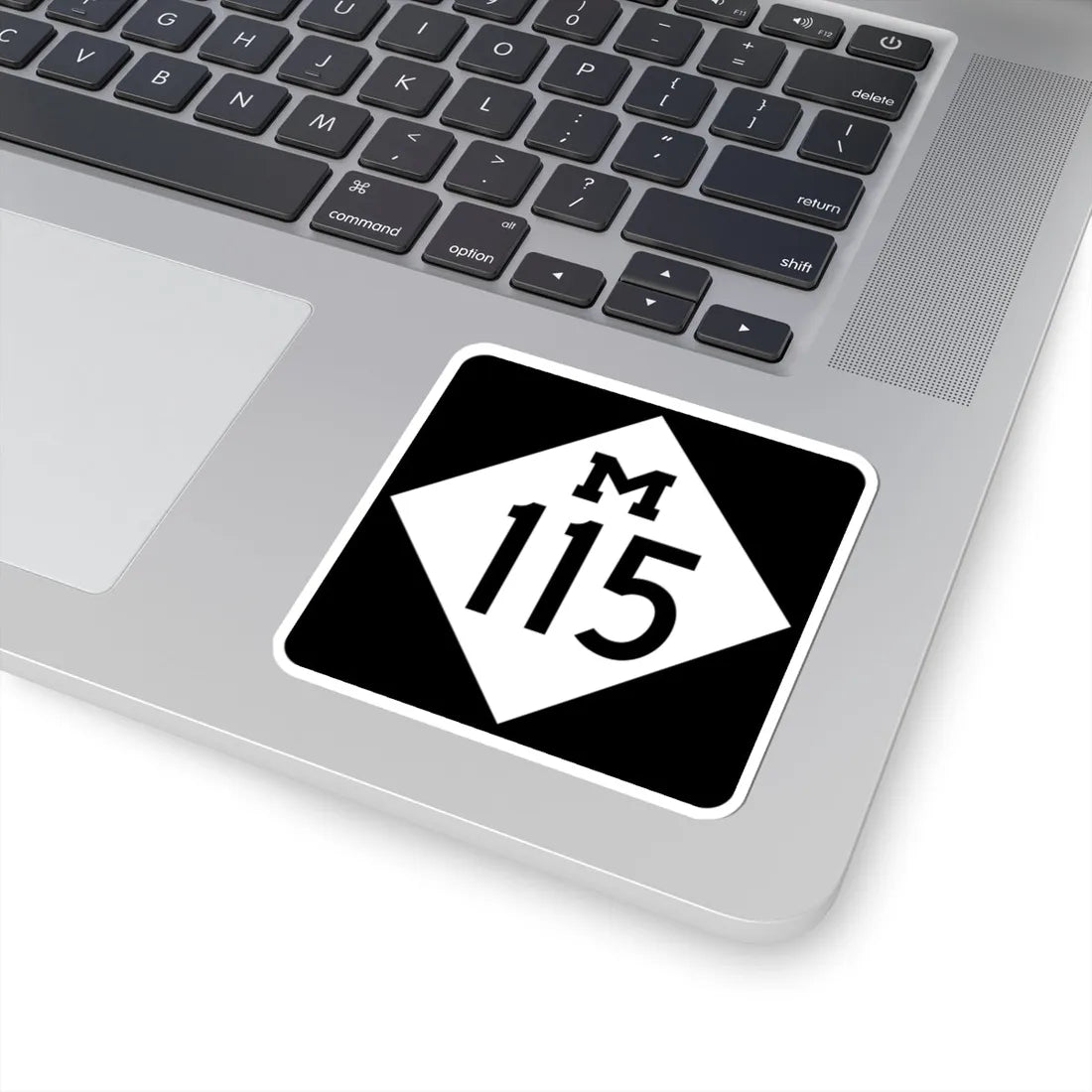 M-115 (Michigan) (Road Sign) STICKER Vinyl Kiss-Cut Decal - The Sticker Space