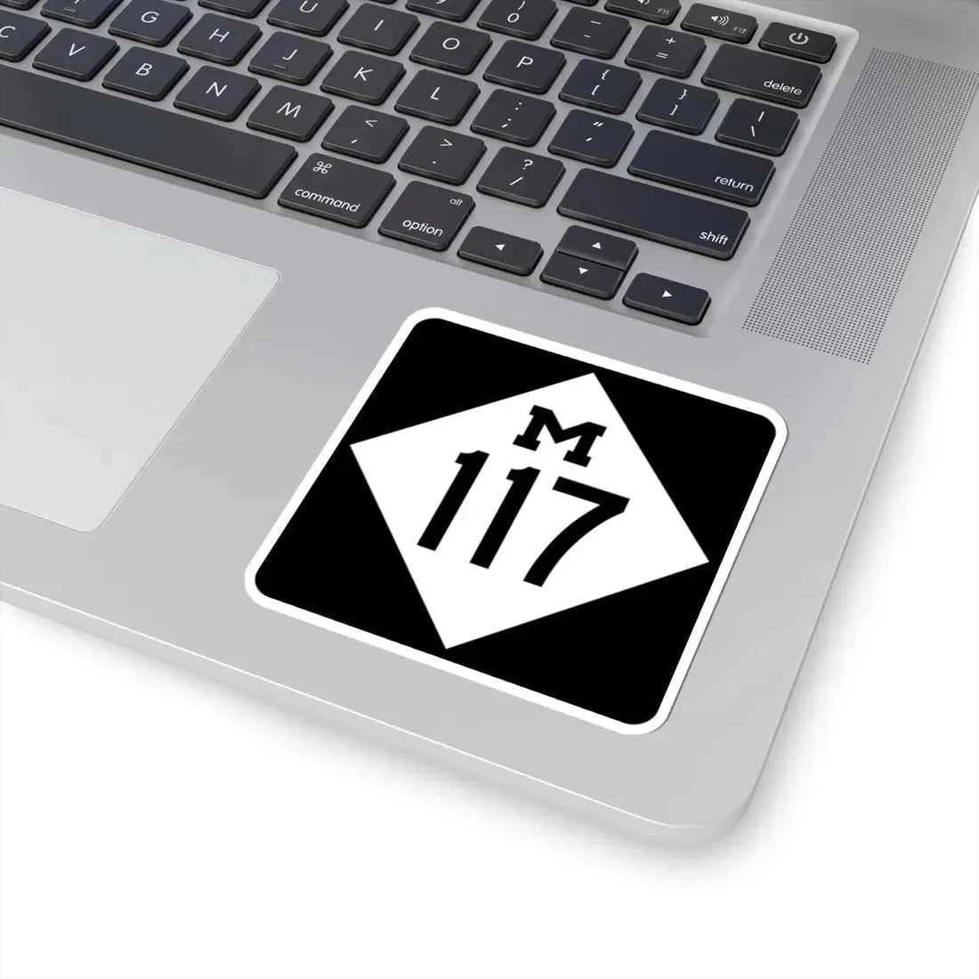 M-117 (Michigan) (Road Sign) STICKER Vinyl Kiss-Cut Decal - The Sticker Space