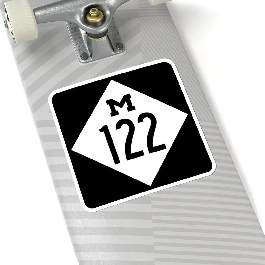 M-122 (Michigan) (Road Sign) STICKER Vinyl Kiss-Cut Decal - The Sticker Space