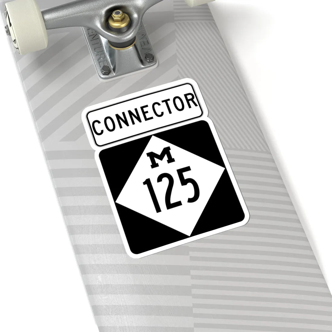 M-125Conn (Michigan) (Road Sign) STICKER Vinyl Kiss-Cut Decal - The Sticker Space