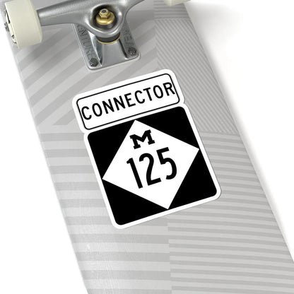 M-125Conn (Michigan) (Road Sign) STICKER Vinyl Kiss-Cut Decal - The Sticker Space