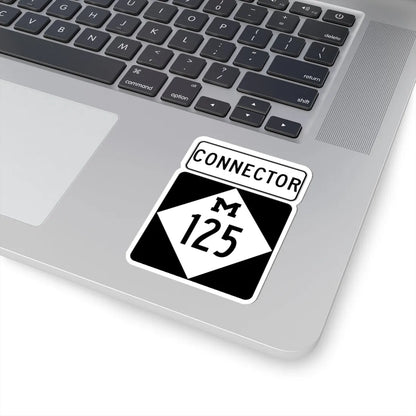 M-125Conn (Michigan) (Road Sign) STICKER Vinyl Kiss-Cut Decal - The Sticker Space