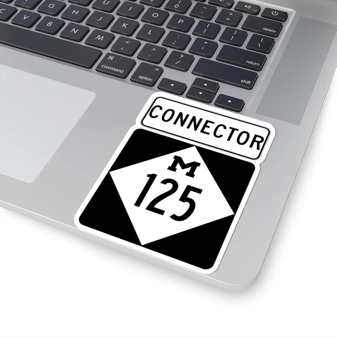 M-125Conn (Michigan) (Road Sign) STICKER Vinyl Kiss-Cut Decal - The Sticker Space