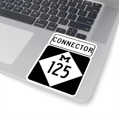 M-125Conn (Michigan) (Road Sign) STICKER Vinyl Kiss-Cut Decal - The Sticker Space