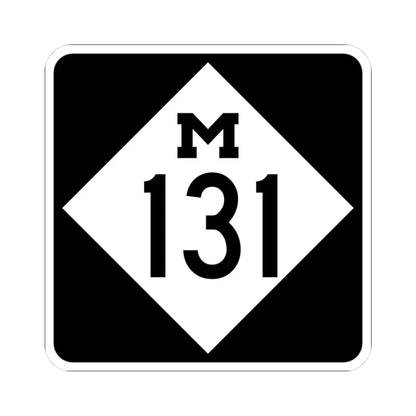 M-131 (Michigan) (Road Sign) STICKER Vinyl Kiss-Cut Decal 3 Inch White - The Sticker Space
