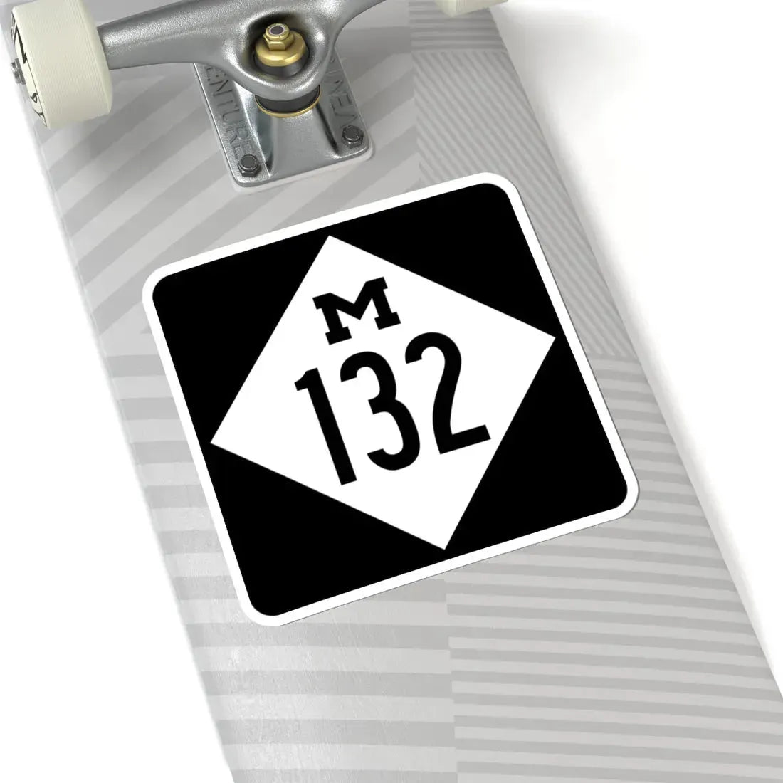 M-132 (Michigan) (Road Sign) STICKER Vinyl Kiss-Cut Decal - The Sticker Space