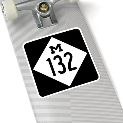 M-132 (Michigan) (Road Sign) STICKER Vinyl Kiss-Cut Decal - The Sticker Space