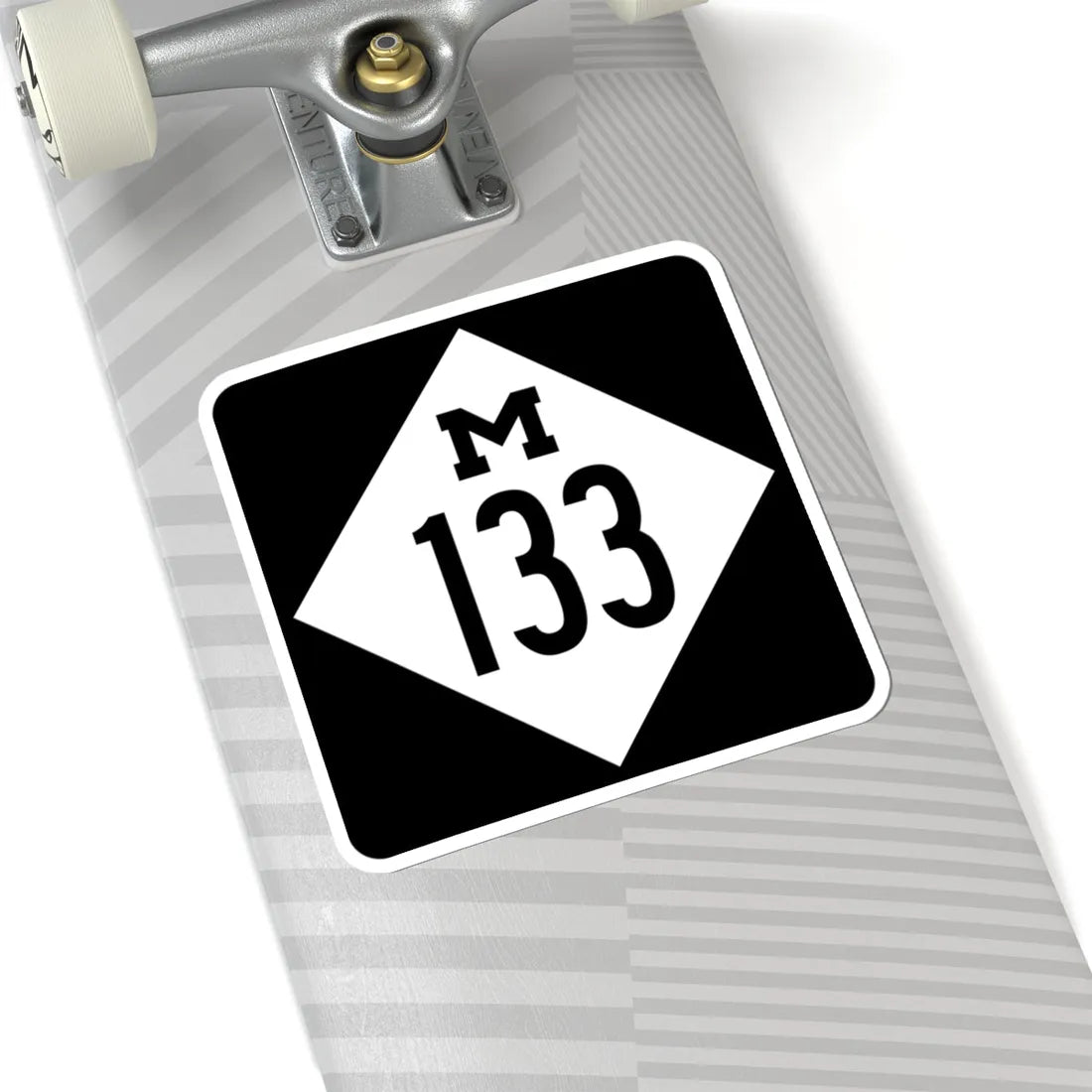 M-133 (Michigan) (Road Sign) STICKER Vinyl Kiss-Cut Decal - The Sticker Space