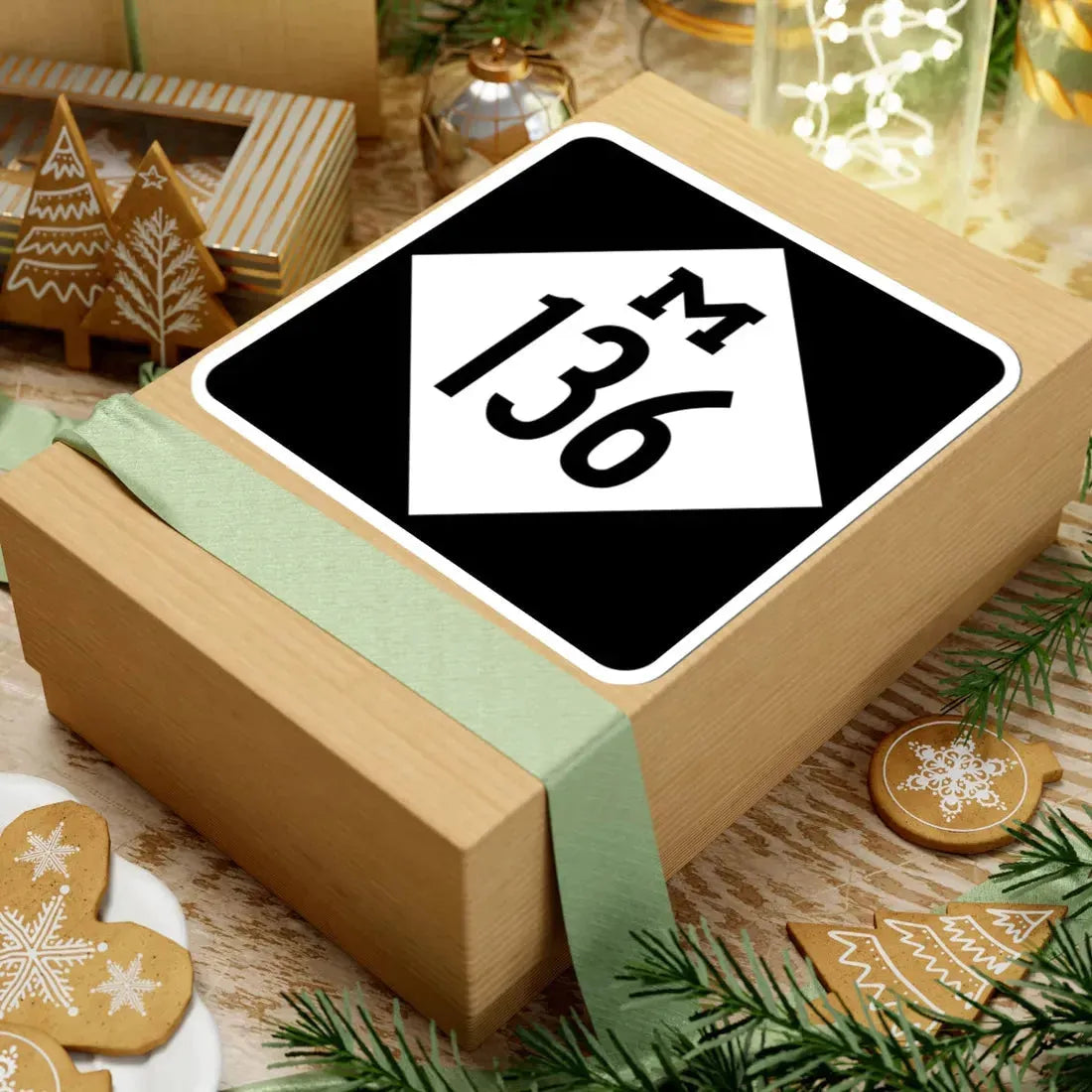 M-136 (Michigan) (Road Sign) STICKER Vinyl Kiss-Cut Decal - The Sticker Space