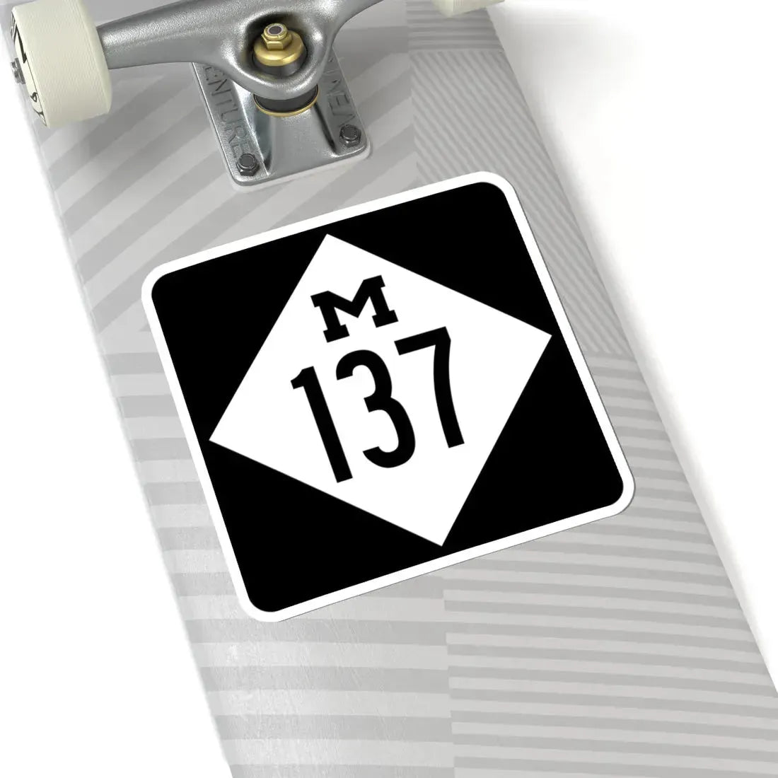 M-137 (Michigan) (Road Sign) STICKER Vinyl Kiss-Cut Decal - The Sticker Space