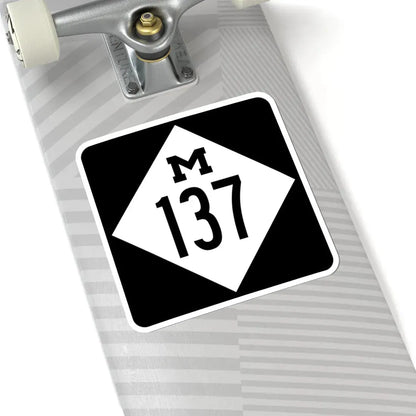 M-137 (Michigan) (Road Sign) STICKER Vinyl Kiss-Cut Decal - The Sticker Space
