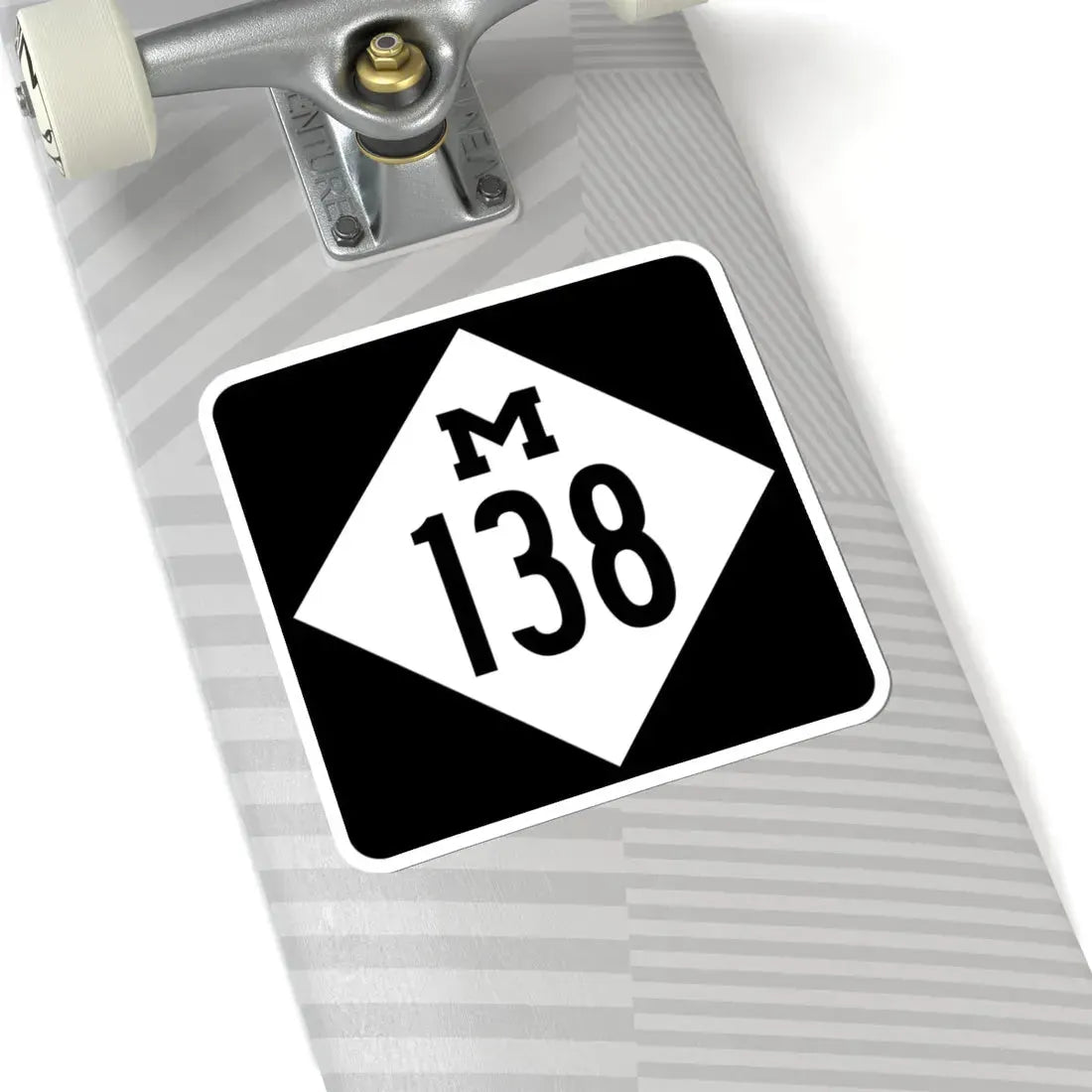 M-138 (Michigan) (Road Sign) STICKER Vinyl Kiss-Cut Decal - The Sticker Space