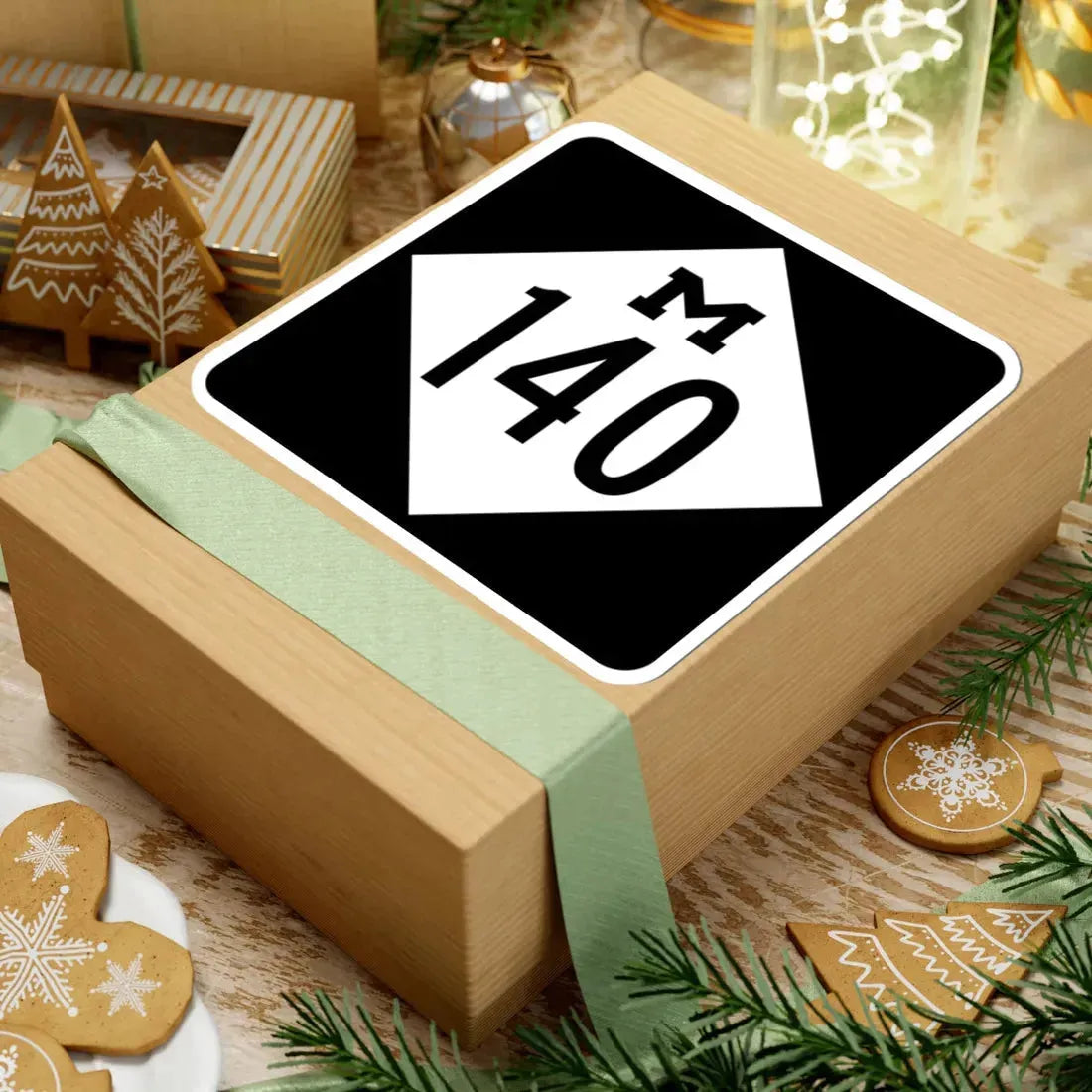 M-140 (Michigan) (Road Sign) STICKER Vinyl Kiss-Cut Decal - The Sticker Space