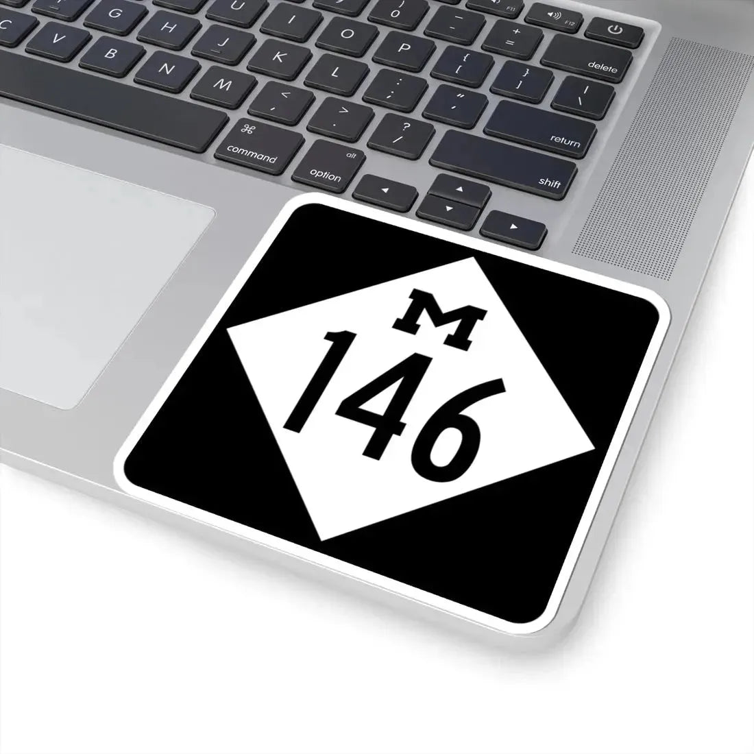 M-146 (Michigan) (Road Sign) STICKER Vinyl Kiss-Cut Decal - The Sticker Space