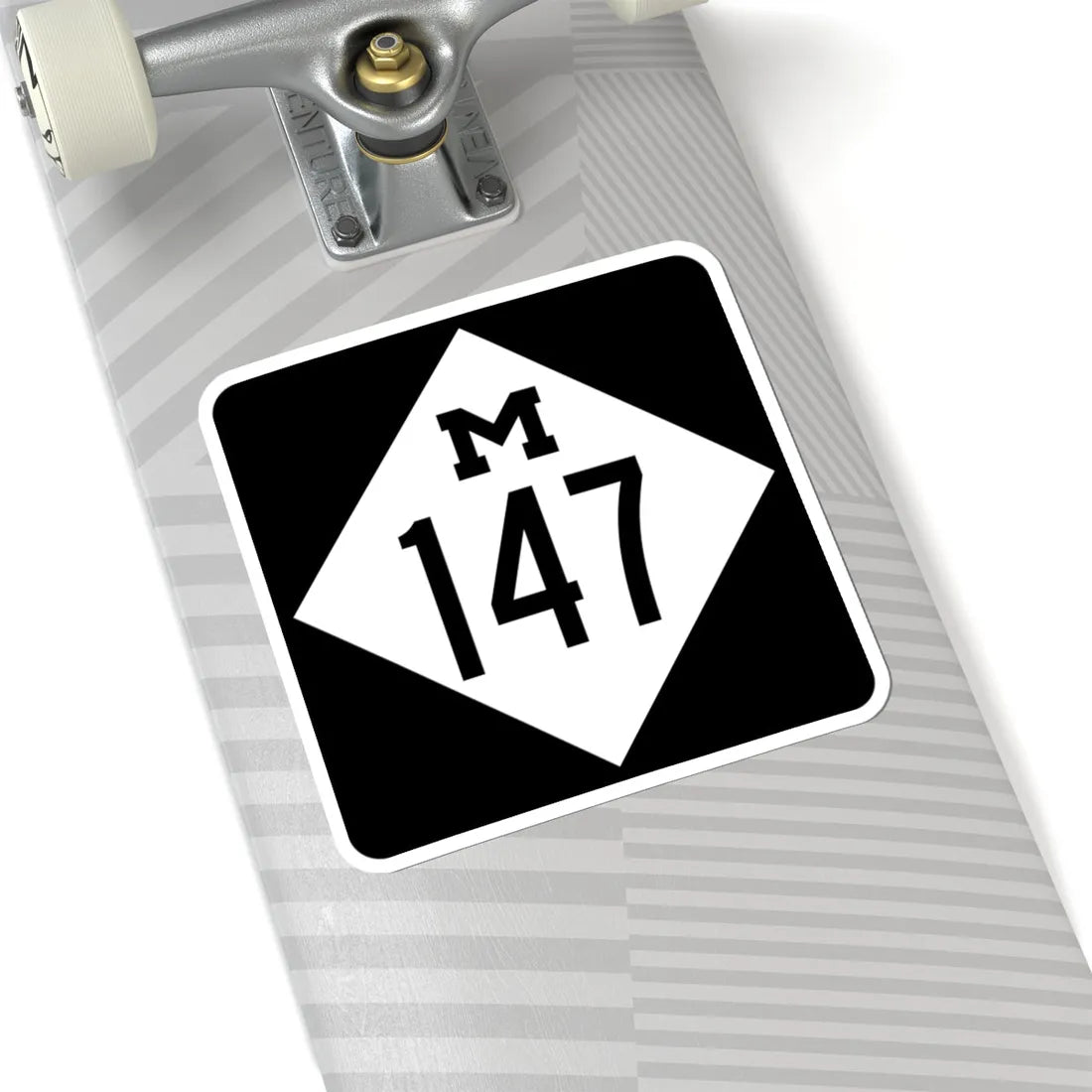 M-147 (Michigan) (Road Sign) STICKER Vinyl Kiss-Cut Decal - The Sticker Space