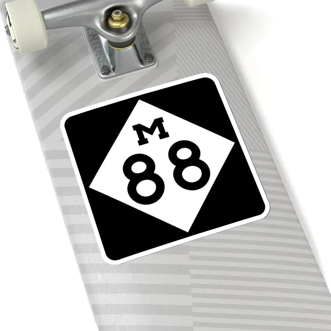 M-88 (Michigan) (Road Sign) STICKER Vinyl Kiss-Cut Decal - The Sticker Space