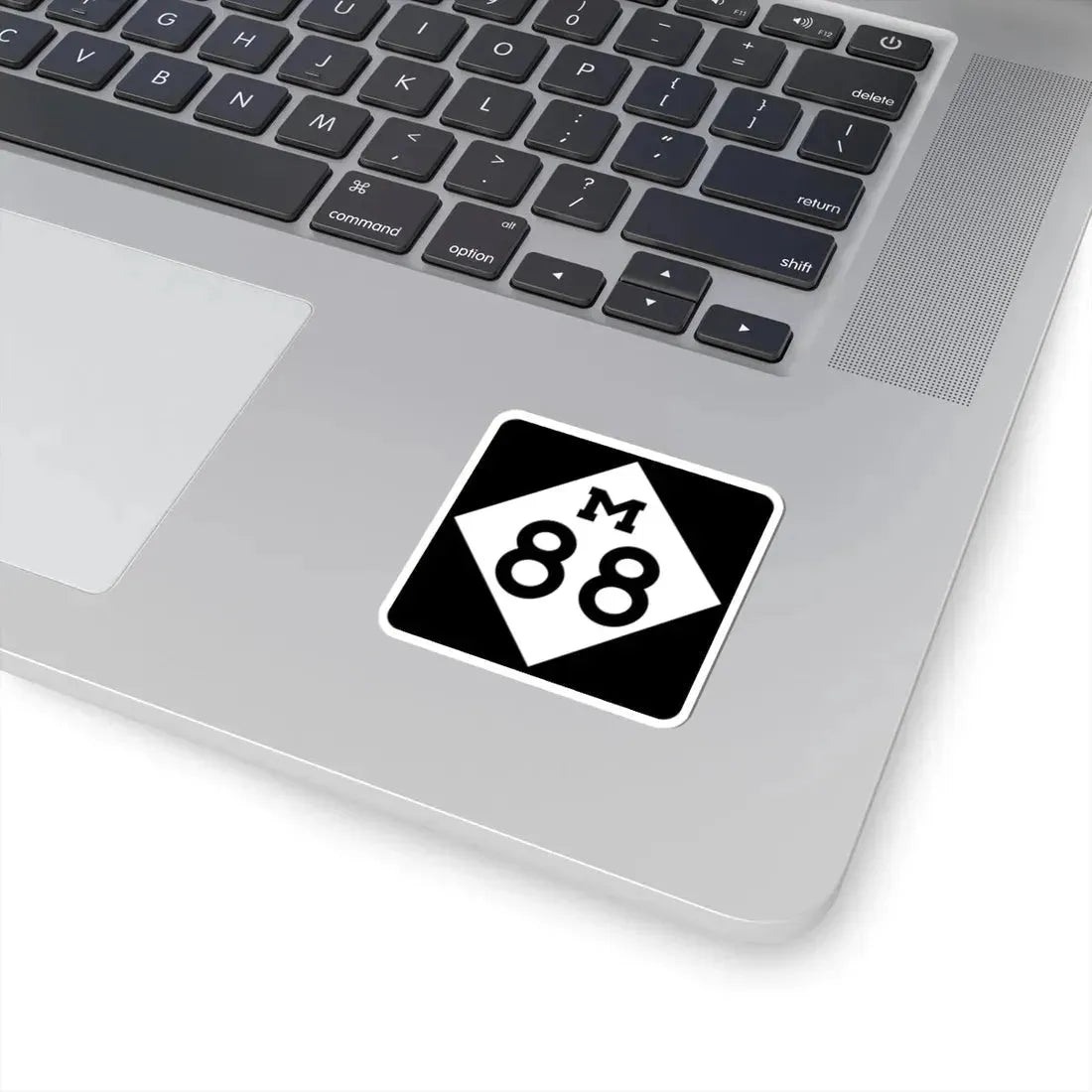 M-88 (Michigan) (Road Sign) STICKER Vinyl Kiss-Cut Decal - The Sticker Space