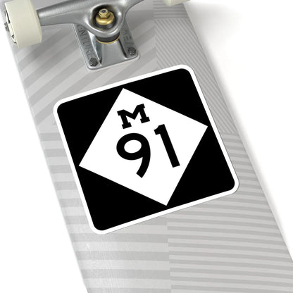 M-91 (Michigan) (Road Sign) STICKER Vinyl Kiss-Cut Decal - The Sticker Space