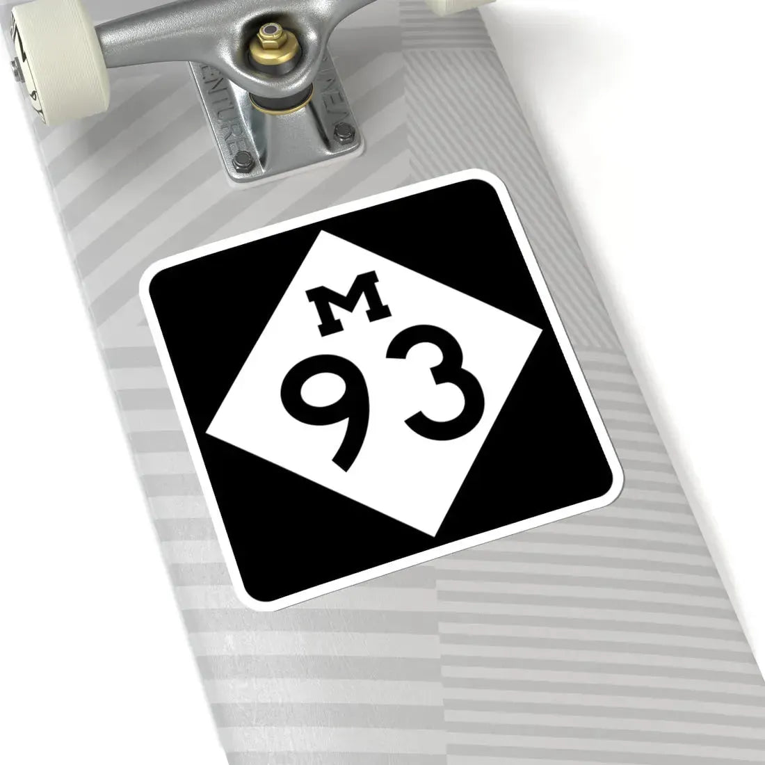 M-93 (Michigan) (Road Sign) STICKER Vinyl Kiss-Cut Decal - The Sticker Space