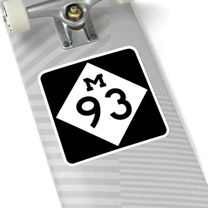 M-93 (Michigan) (Road Sign) STICKER Vinyl Kiss-Cut Decal - The Sticker Space