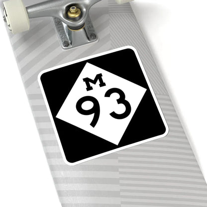 M-93 (Michigan) (Road Sign) STICKER Vinyl Kiss-Cut Decal - The Sticker Space