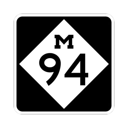 M-94 (Michigan) (Road Sign) STICKER Vinyl Kiss-Cut Decal 3 Inch White - The Sticker Space