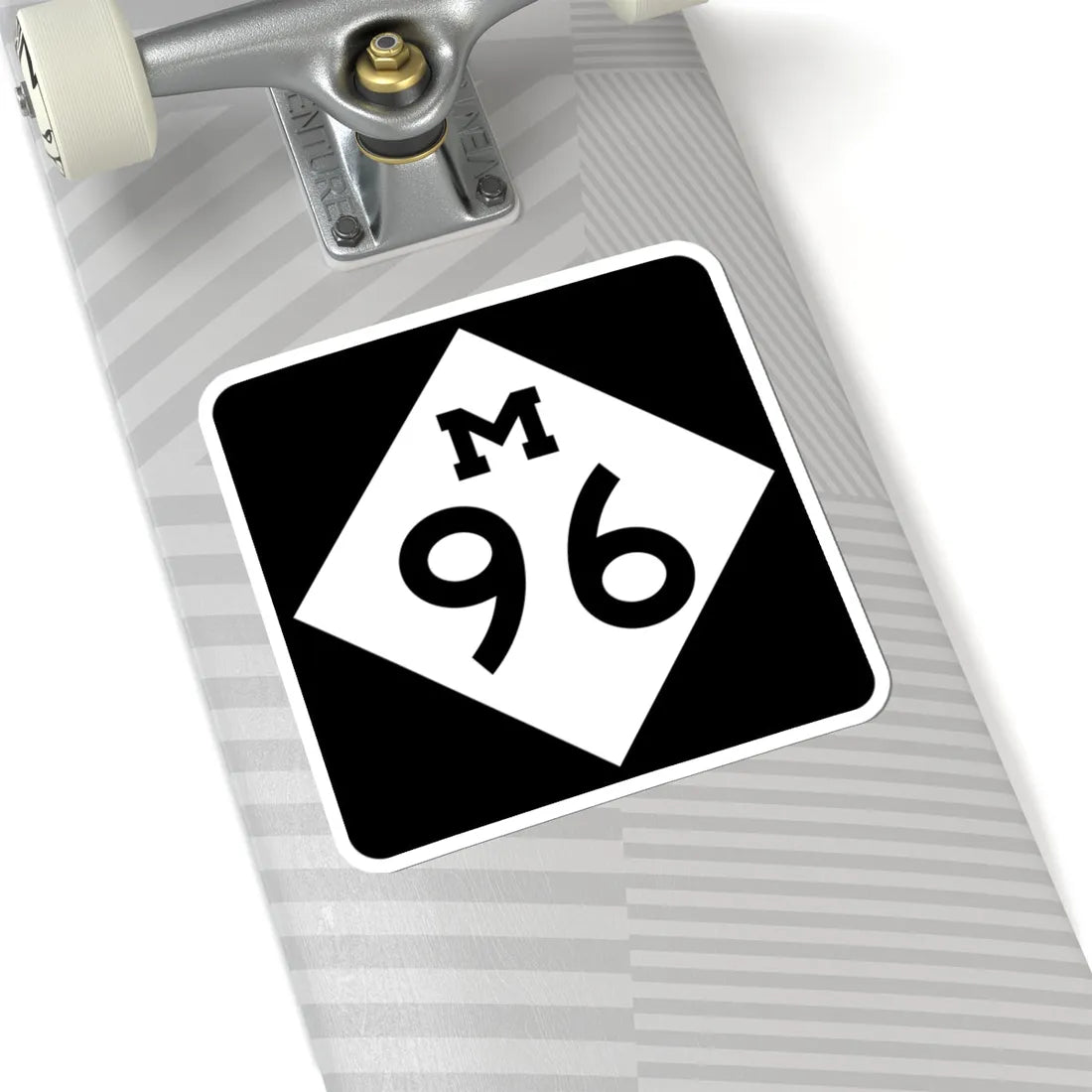 M-96 (Michigan) (Road Sign) STICKER Vinyl Kiss-Cut Decal - The Sticker Space