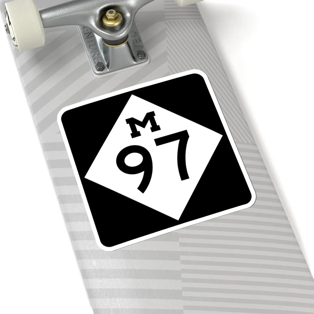 M-97 (Michigan) (Road Sign) STICKER Vinyl Kiss-Cut Decal - The Sticker Space