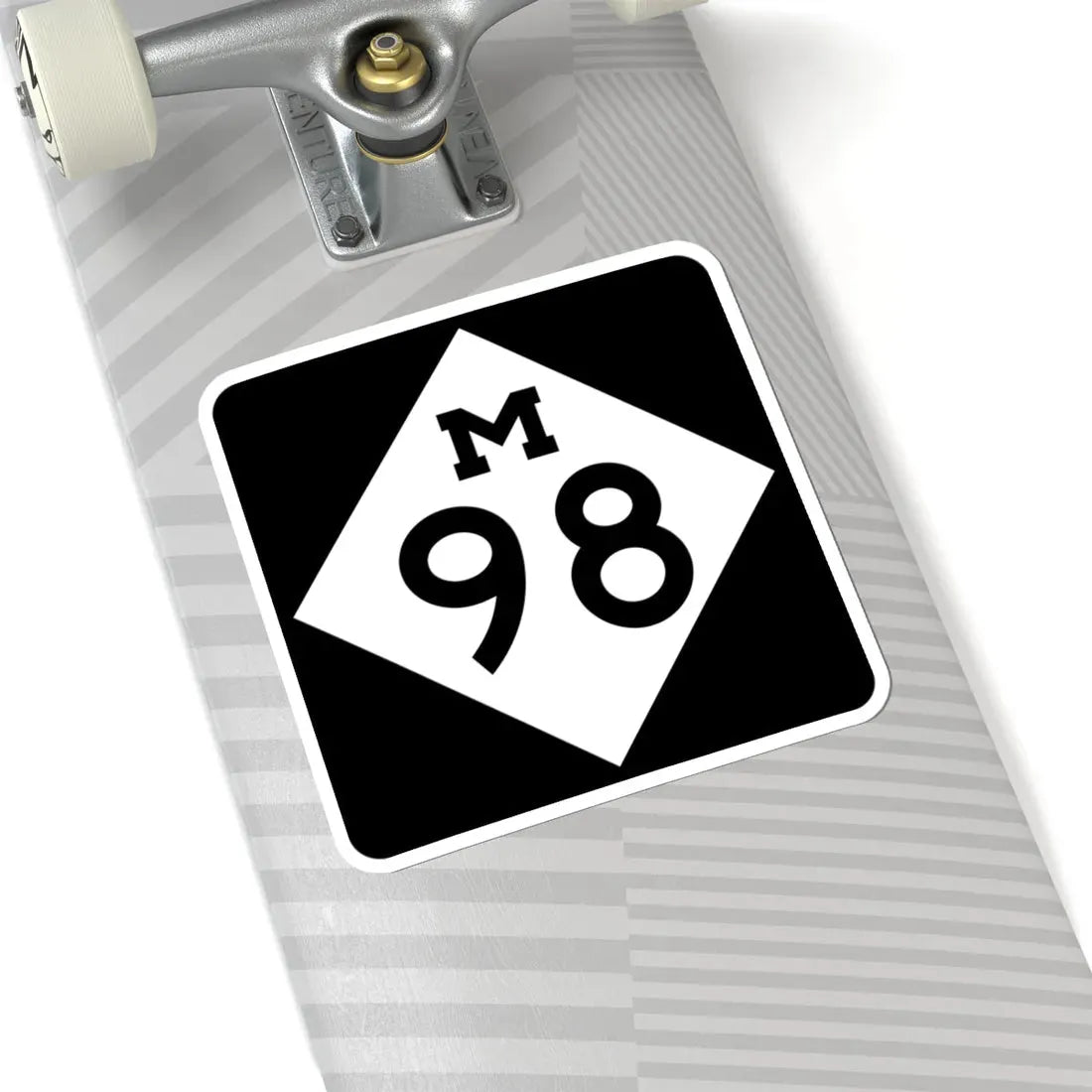 M-98 (Michigan) (Road Sign) STICKER Vinyl Kiss-Cut Decal - The Sticker Space