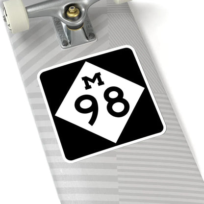 M-98 (Michigan) (Road Sign) STICKER Vinyl Kiss-Cut Decal - The Sticker Space