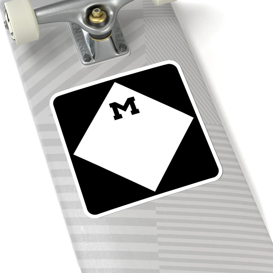 M-Blank (Michigan) (Road Sign) STICKER Vinyl Kiss-Cut Decal - The Sticker Space