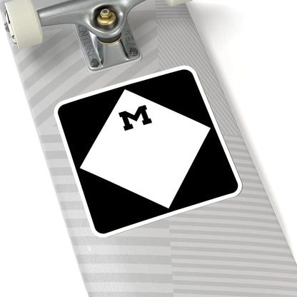 M-Blank (Michigan) (Road Sign) STICKER Vinyl Kiss-Cut Decal - The Sticker Space