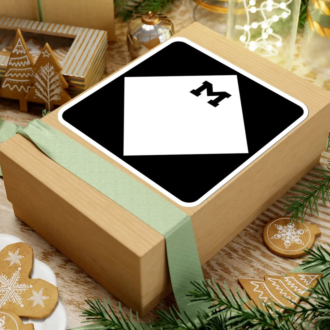 M-Blank (Michigan) (Road Sign) STICKER Vinyl Kiss-Cut Decal - The Sticker Space