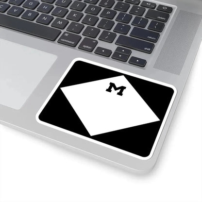 M-Blank3 (Michigan) (Road Sign) STICKER Vinyl Kiss-Cut Decal - The Sticker Space